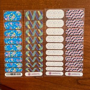 Lot of 8 Jamberry half sheets plus bonus